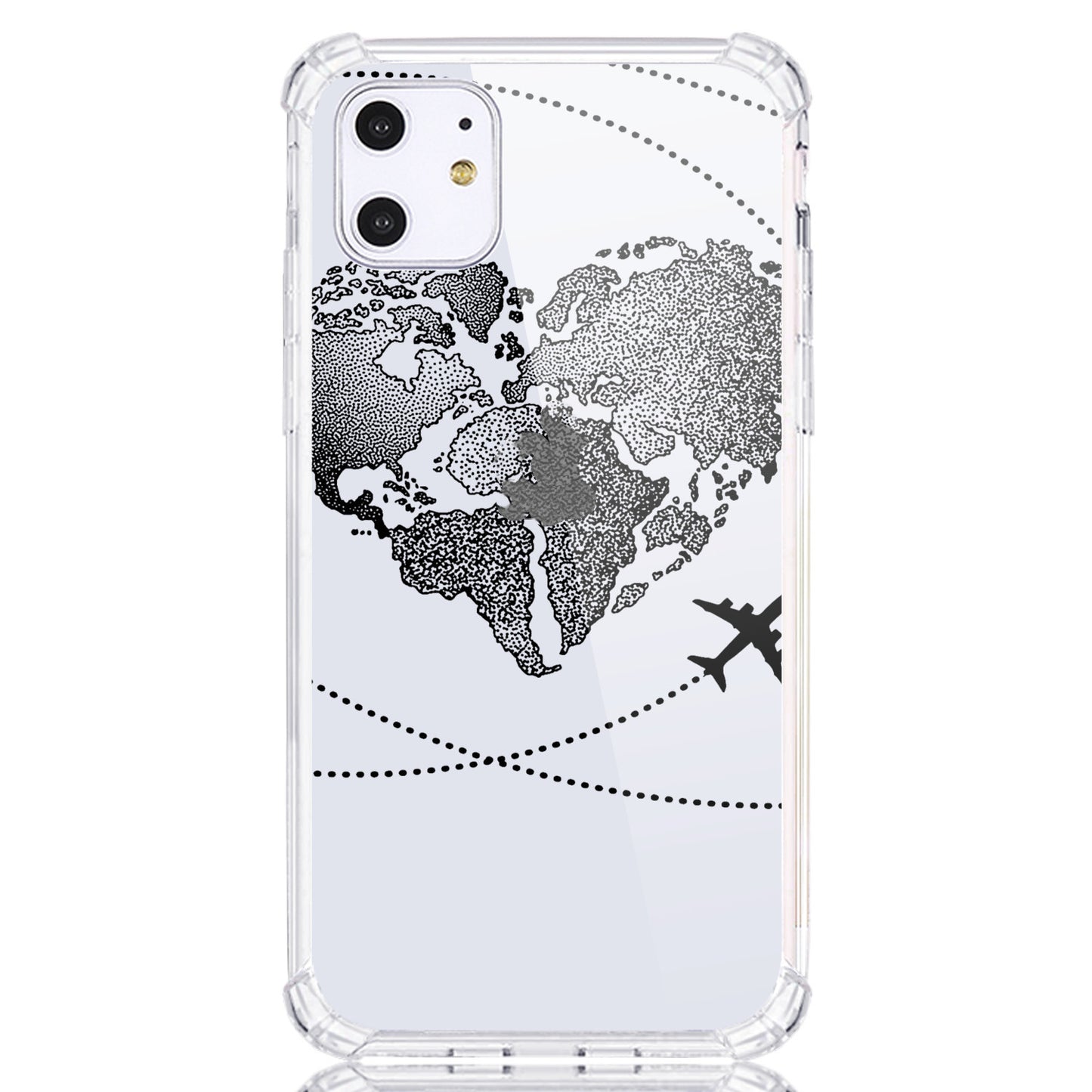 Travel Map Shatterproof Soft Phone Case