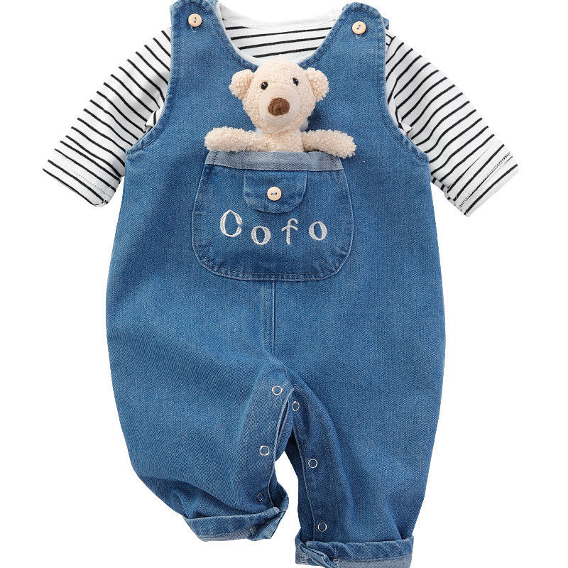 Jeans Baby Sleeveless Leotard Outwear