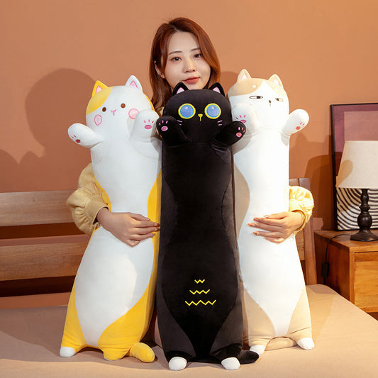 Japanese Cat Long Pillow Plush Toy