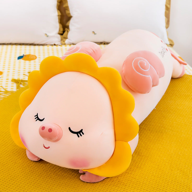 Sun Flower Pig Plush Plush Toys Girls Bed Sleeping Pillow Girls Heart Ragdoll