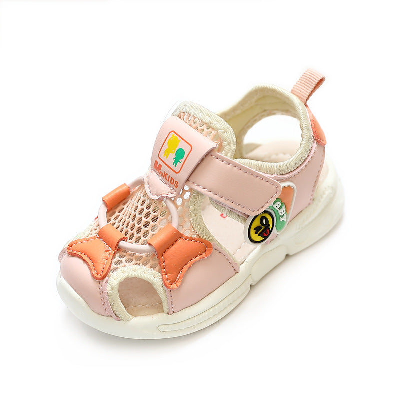 Microfiber Leather Cartoon Baby Sandals Toddler Sandals