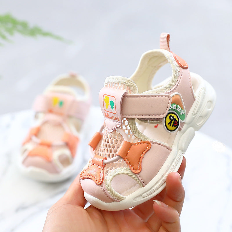 Microfiber Leather Cartoon Baby Sandals Toddler Sandals