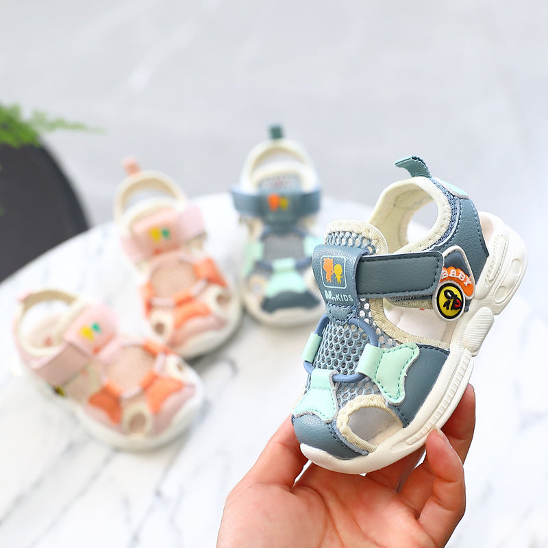 Microfiber Leather Cartoon Baby Sandals Toddler Sandals