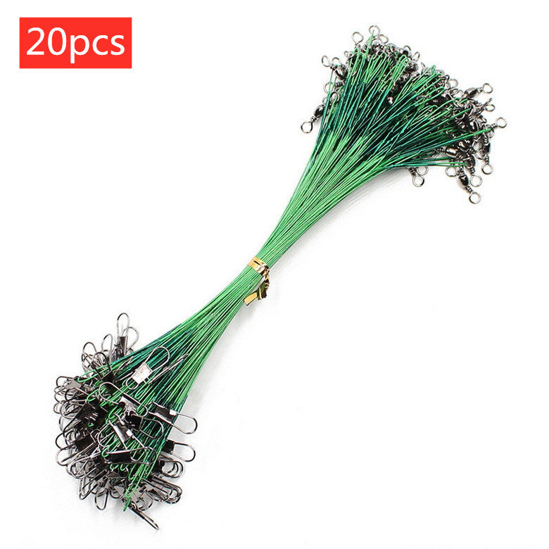 20PCS Anti Bite Steel Fishing Line