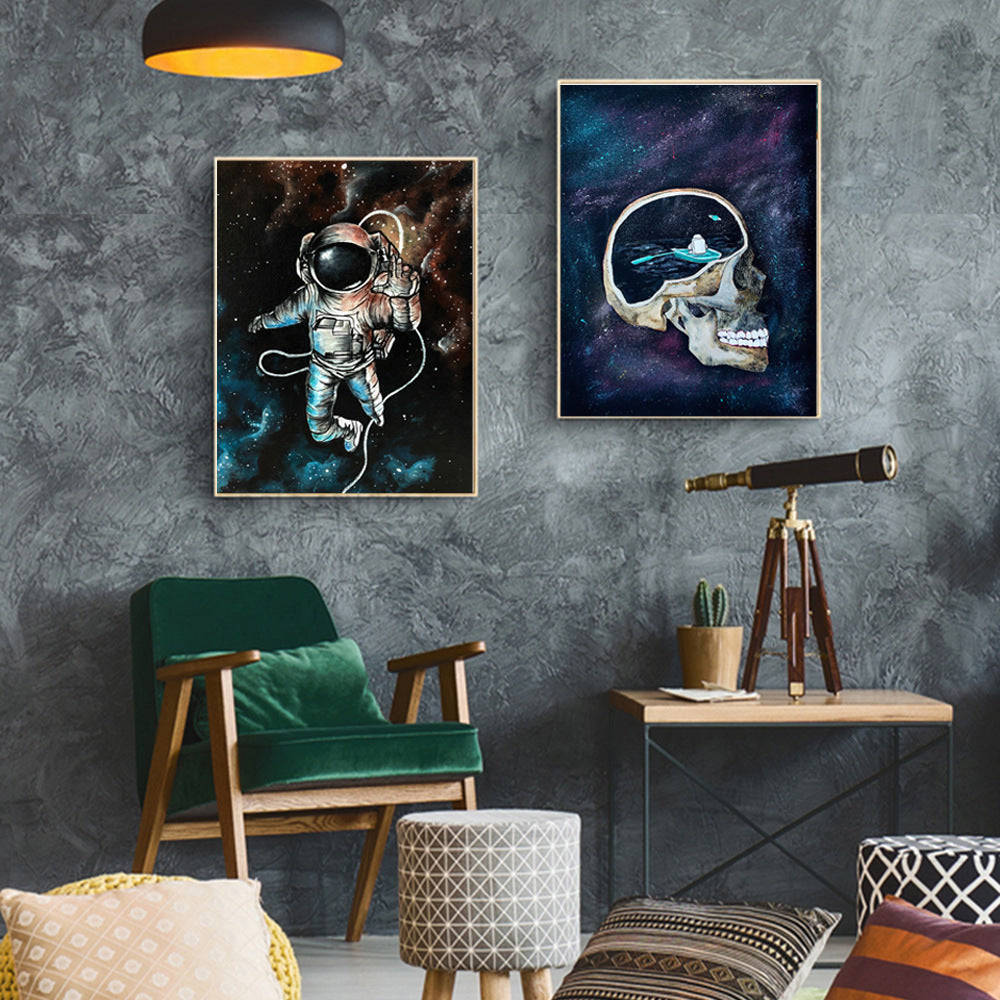 Astronaut Space Poster Canvas