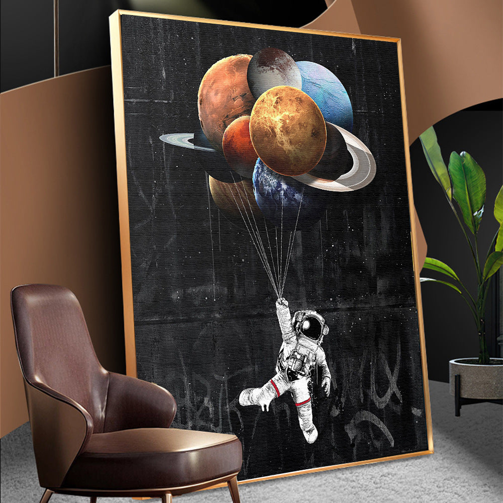 Astronaut Space Poster Canvas