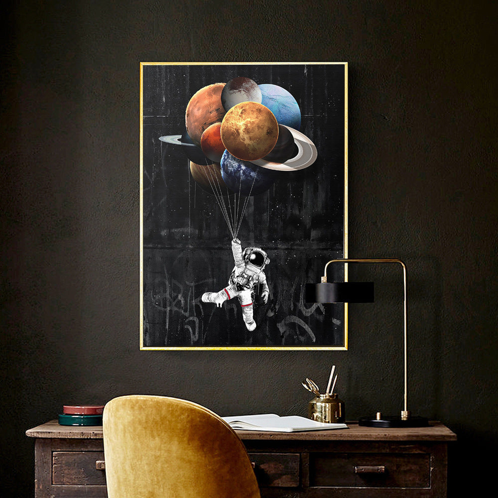 Astronaut Space Poster Canvas