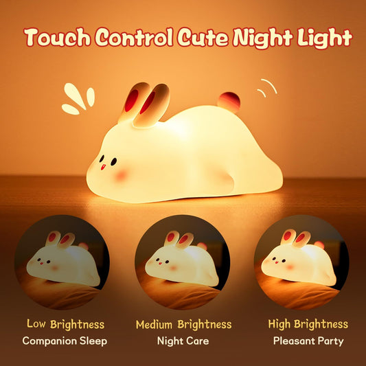 Rabbit Silicone Night Light Christmas Gift