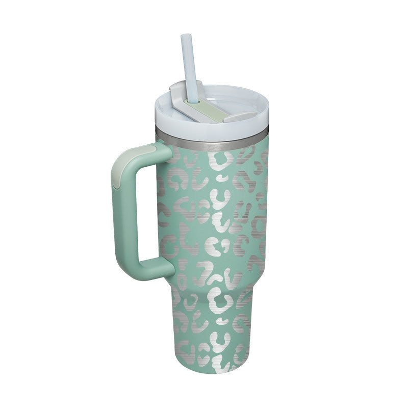 40 Oz Tumbler With Handle Straw