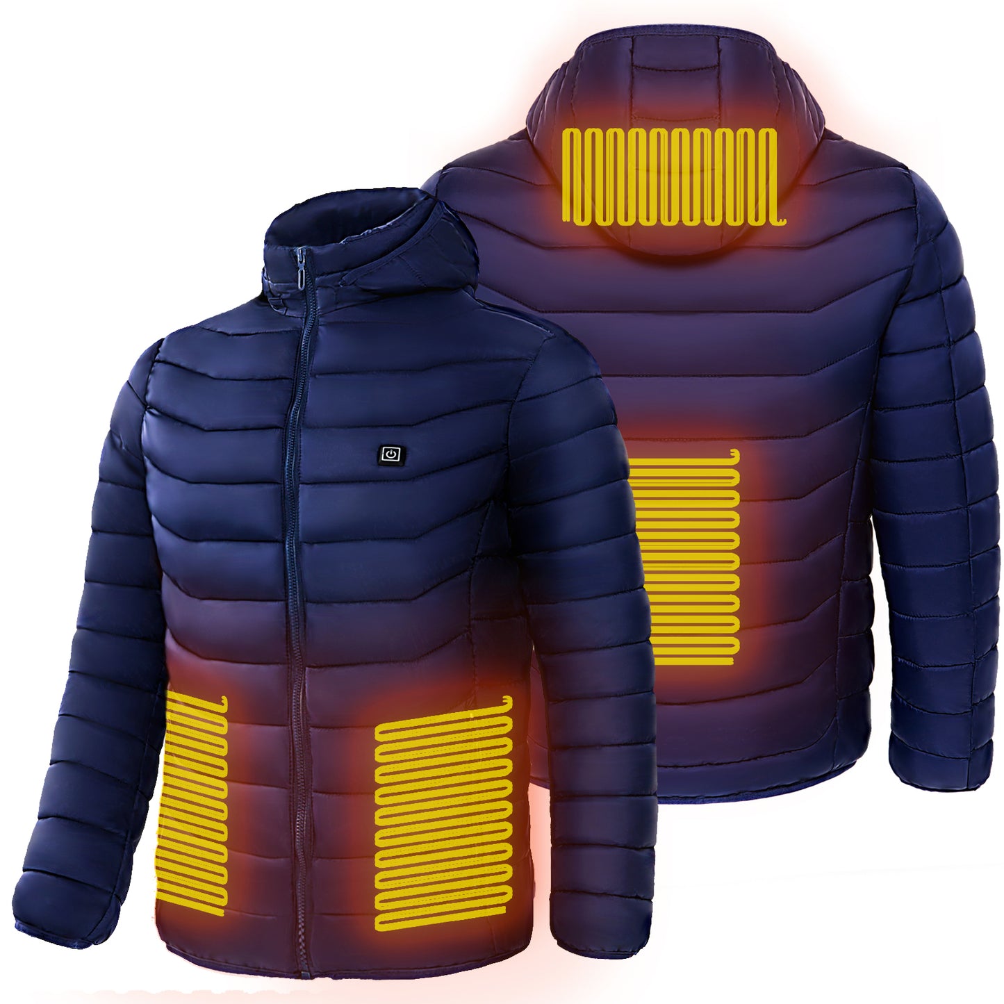 Men Heated Puffer Jacket Electric Heating Coat