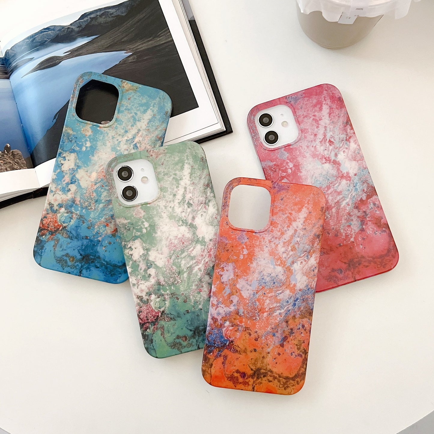 New Marble Pattern Mobile Phone Case Light Luxury Soft Cover