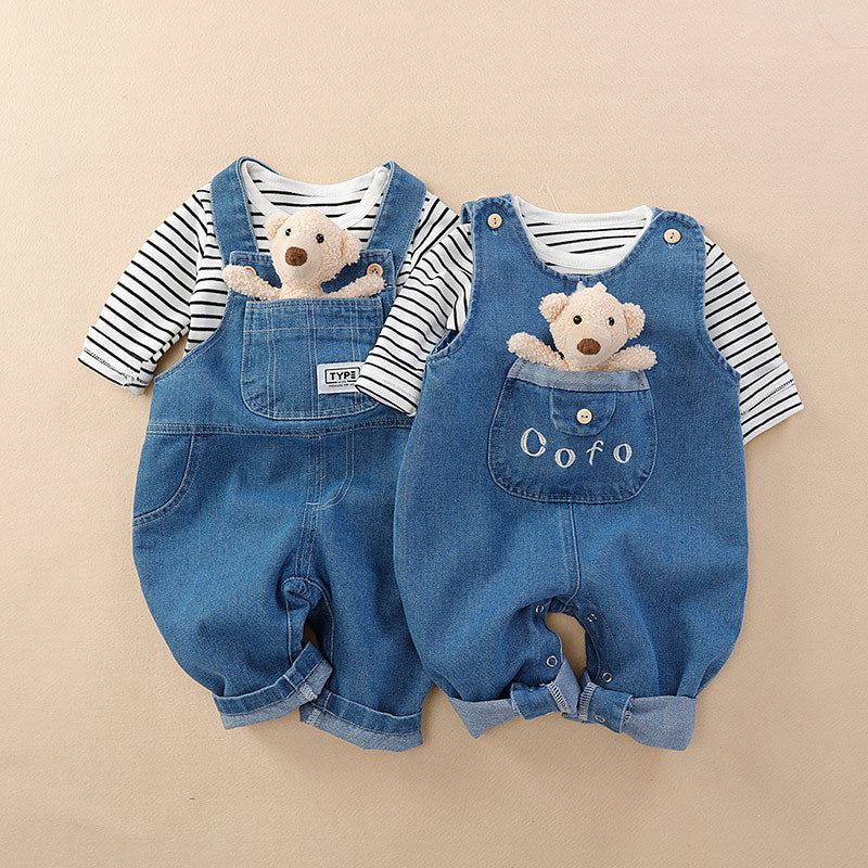 Jeans Baby Sleeveless Leotard Outwear