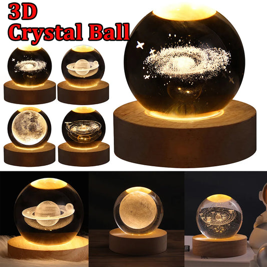 Galaxy Crystal Ball Table Lamp