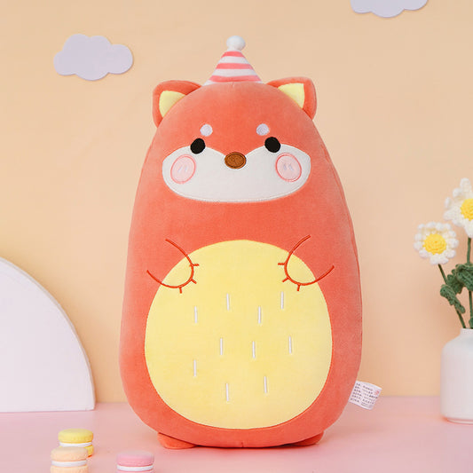 Soft Cartoon Animal Pillow Cat Yellow Duck