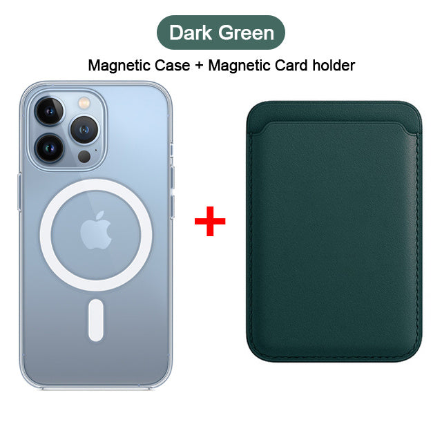 Phone Case Magnetic Absorption Transparent Solid Color