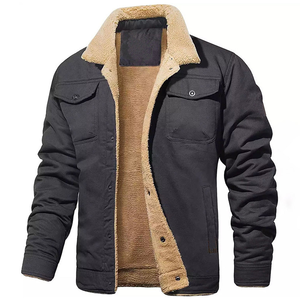 Thick Slim Fit Men Warm Jacket