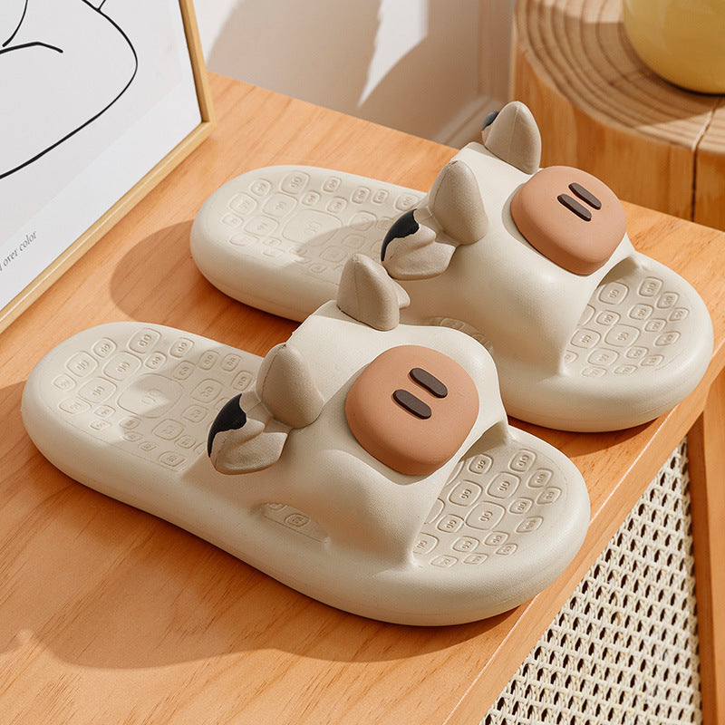 Cartoon Shoes Cute Pig Bear Dog Slippers Bathroom Indoor Garden Shoes