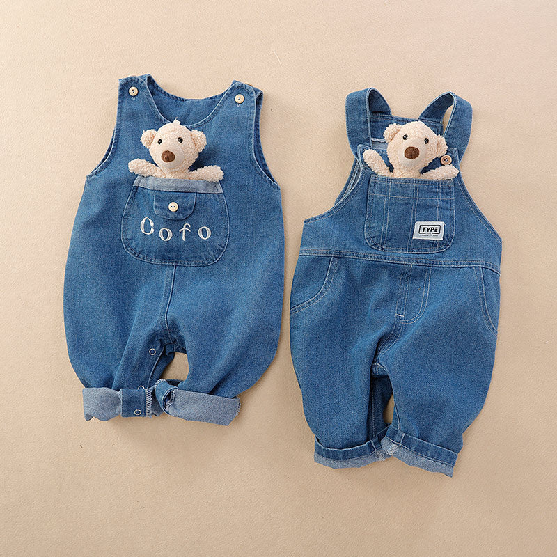 Jeans Baby Sleeveless Leotard Outwear