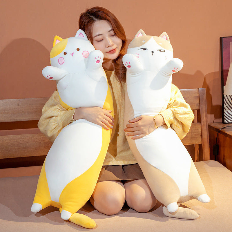 Japanese Cat Long Pillow Plush Toy