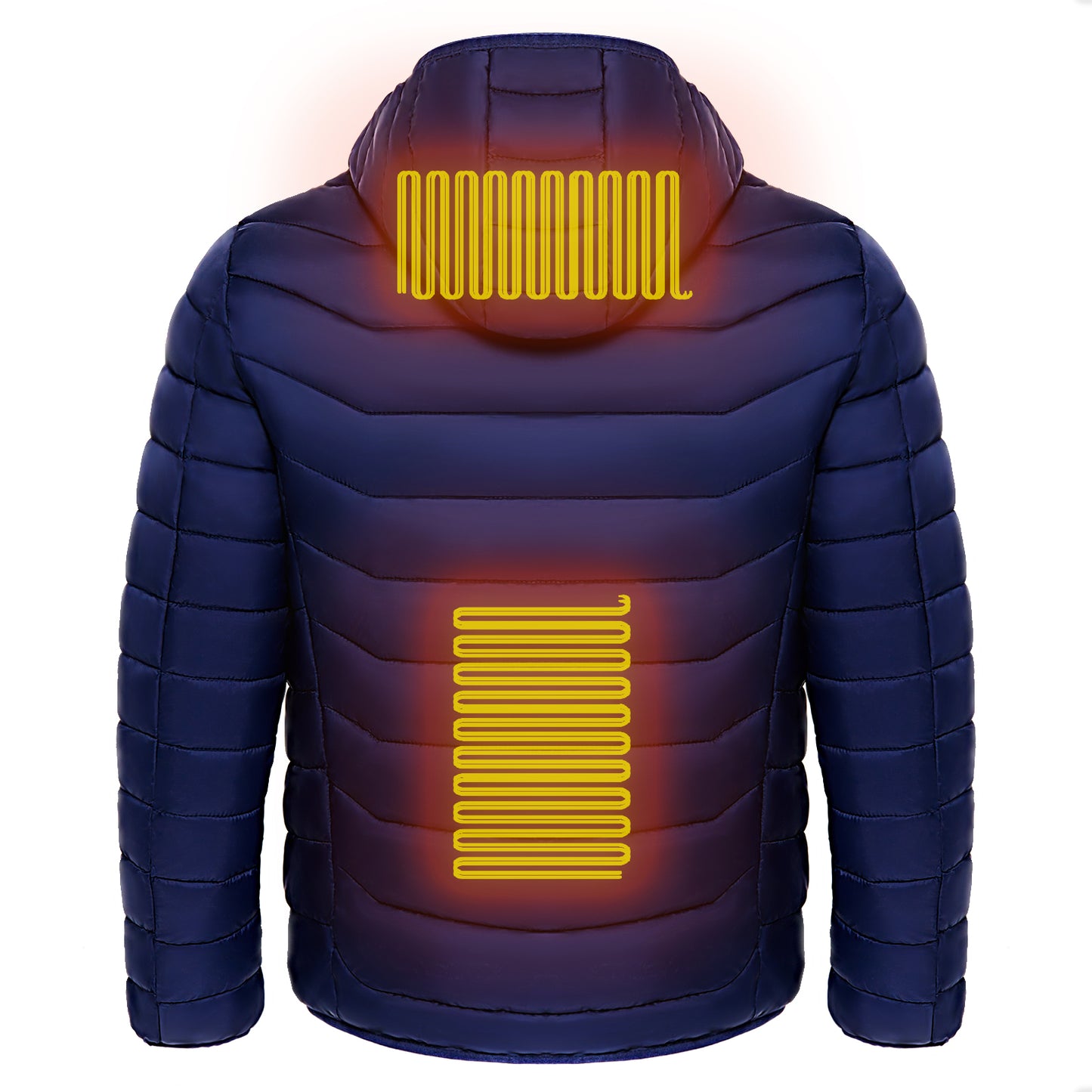 Men Heated Puffer Jacket Electric Heating Coat