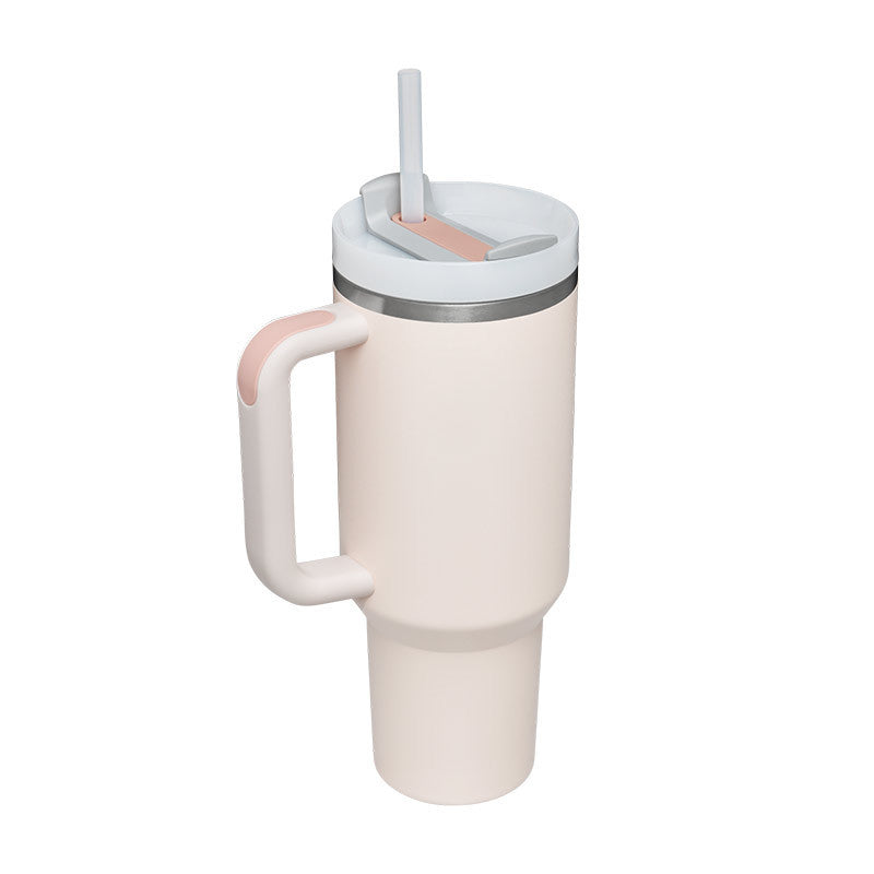 40 Oz Tumbler With Handle Straw