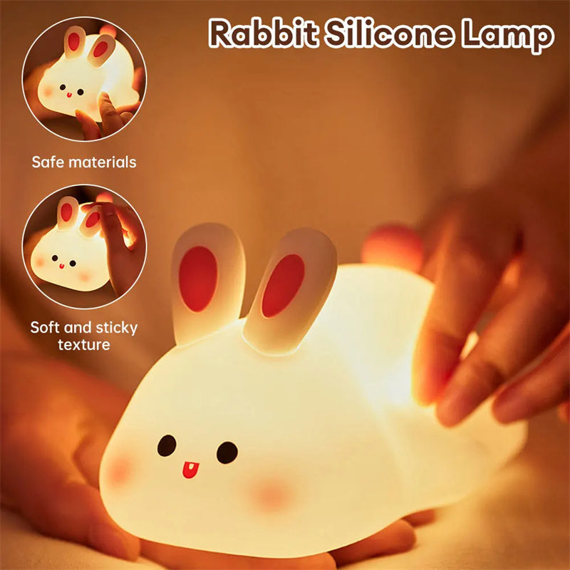 Rabbit Silicone Night Light Christmas Gift