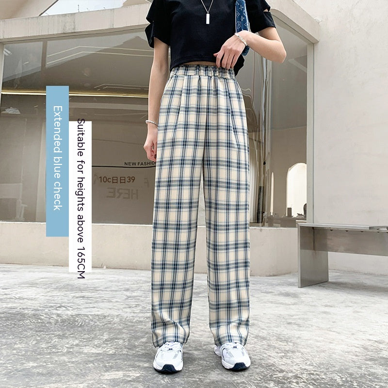 Plaid Pants Women's Spring And Autumn Thin