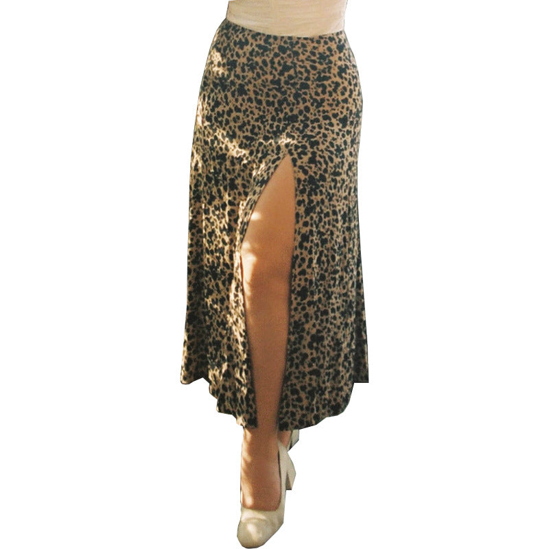 Long Skirt High Waist Slit Hip Skirt