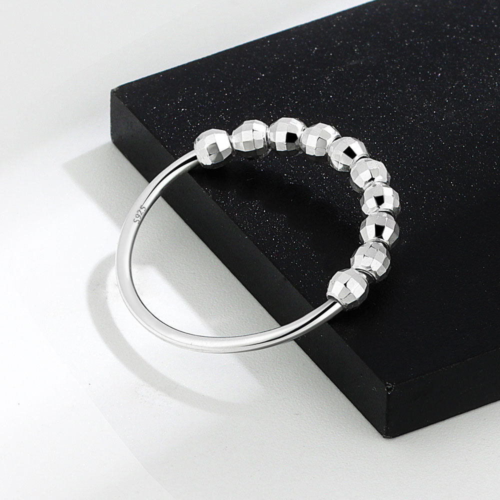 Women's Fashion Beads Movable Ring