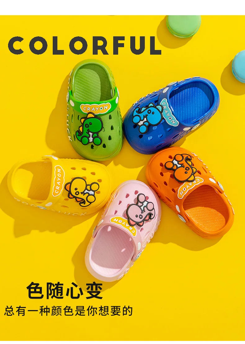 Summer Baby Shoes Sandals for Girls Boy Garden Beach Shoes Mules Baby Girl Cartoon Sandal Infantil for Children's Garden Shoes