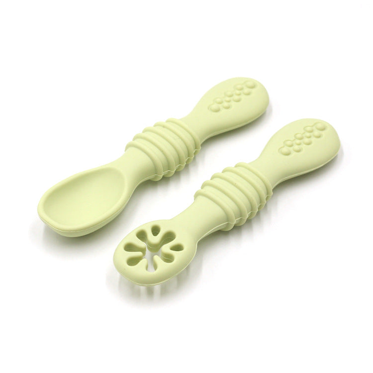 Toddler Feeding Silicone Sticky Spoon