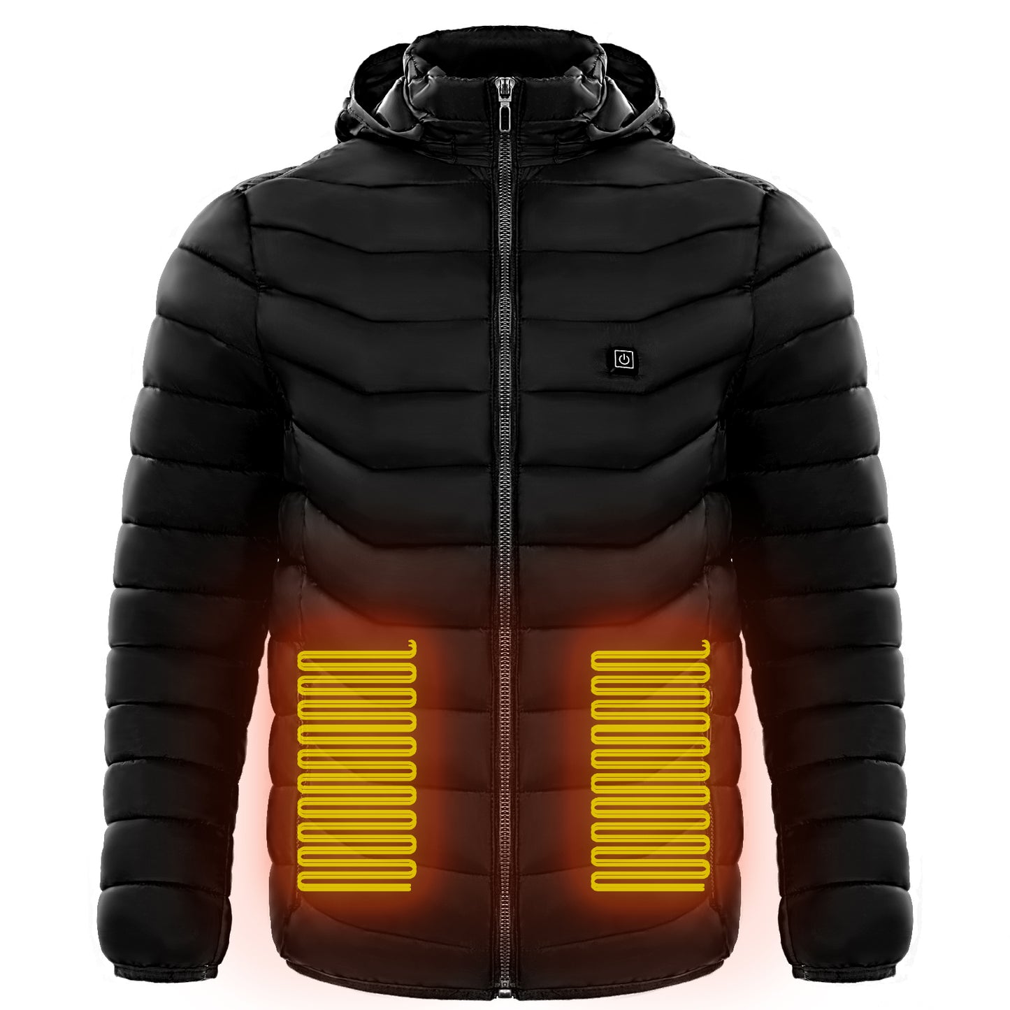 Men Heated Puffer Jacket Electric Heating Coat