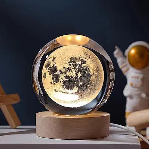 3D Inner Carved Solar System Glowing Night Lights