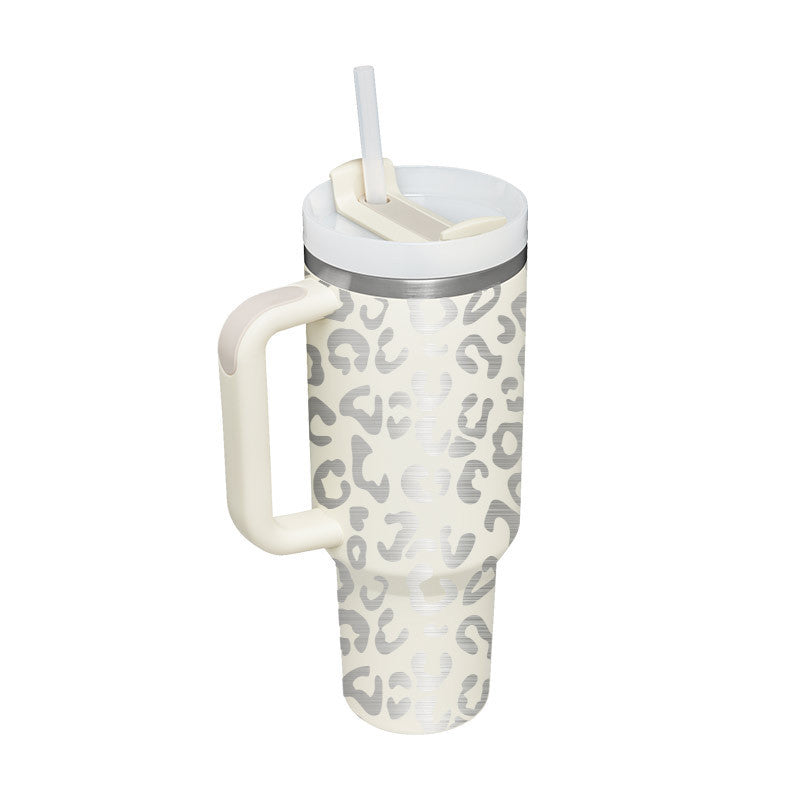 40 Oz Tumbler With Handle Straw