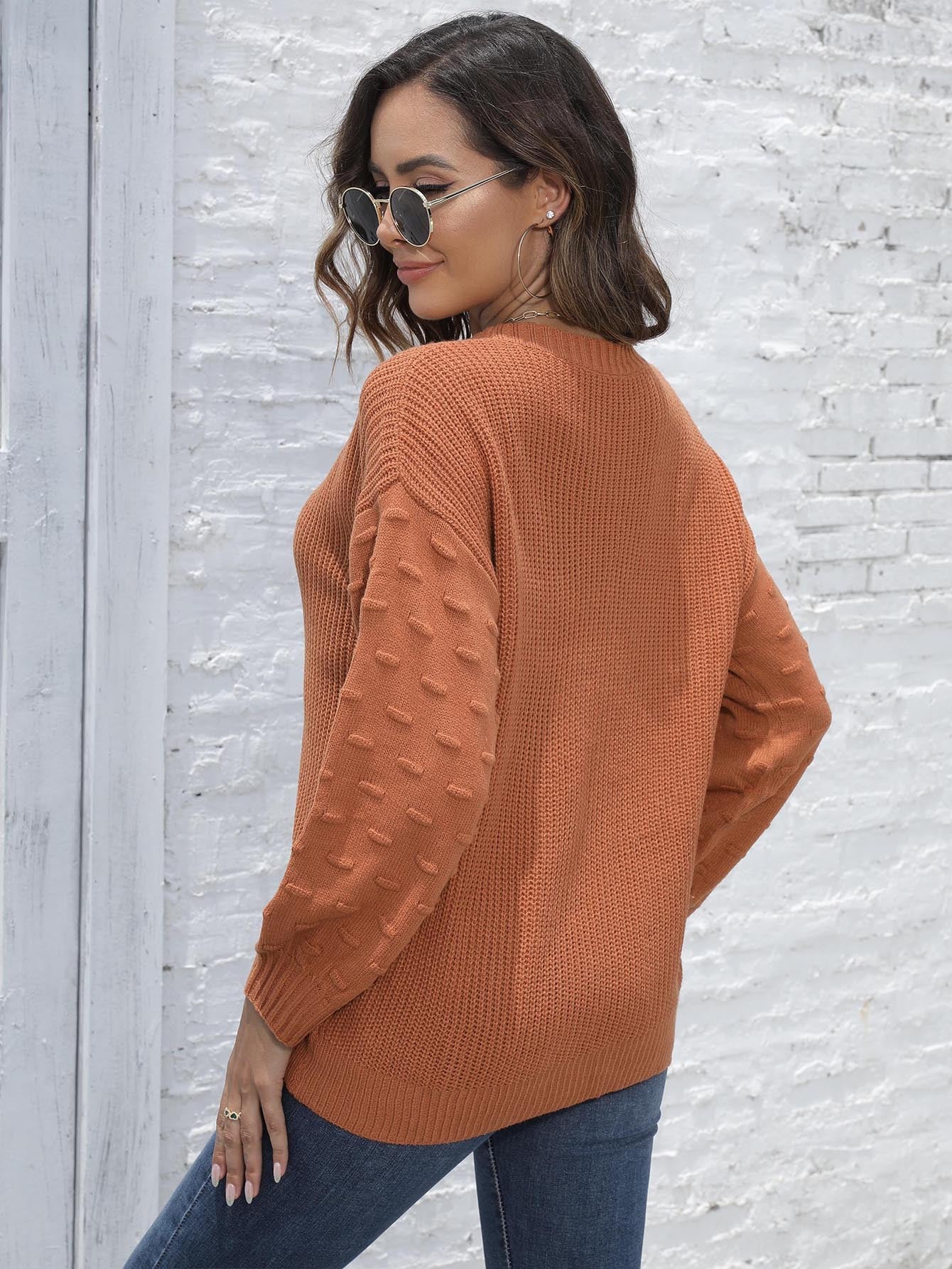 Women's Pullover Woven Sweater