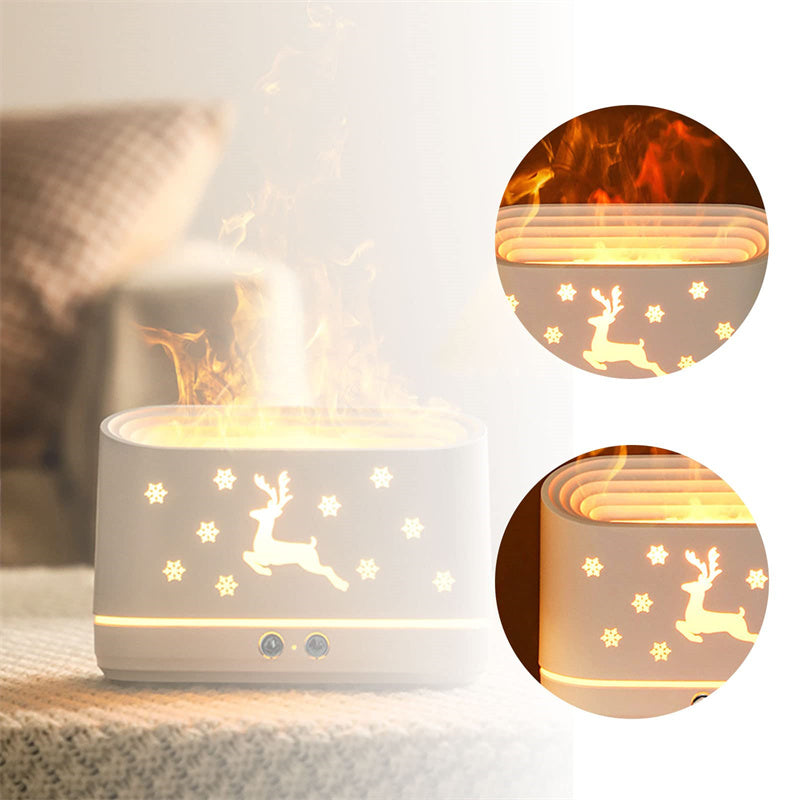 Elk Flame Humidifier Diffuser Mute Atmosphere Lamp