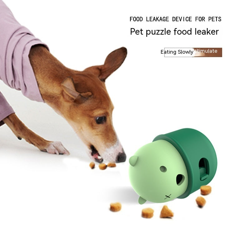 Pet Leakage Food Feeder Dog Molar Educational Toy Silicone Bite-resistant