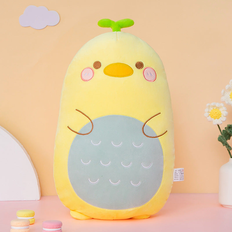 Soft Cartoon Animal Pillow Cat Yellow Duck